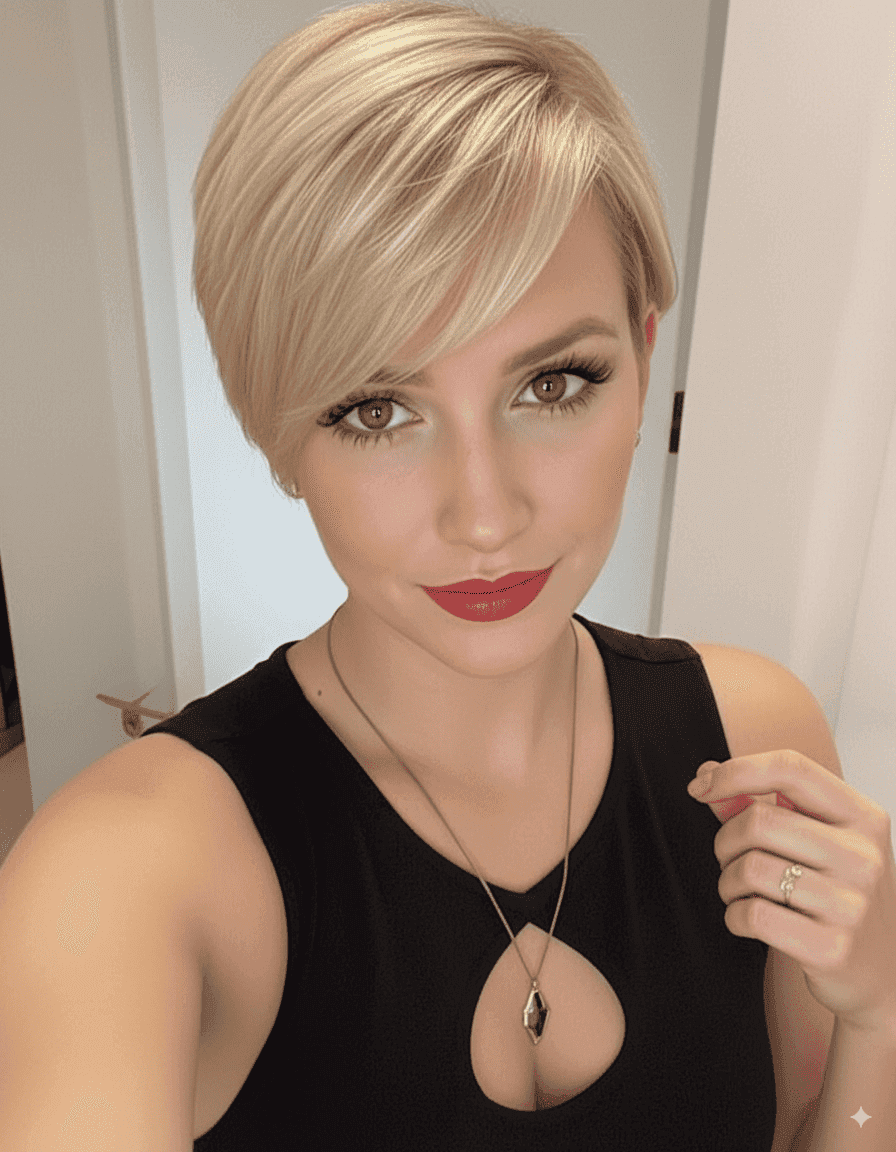 Pixie Cut on Sarah